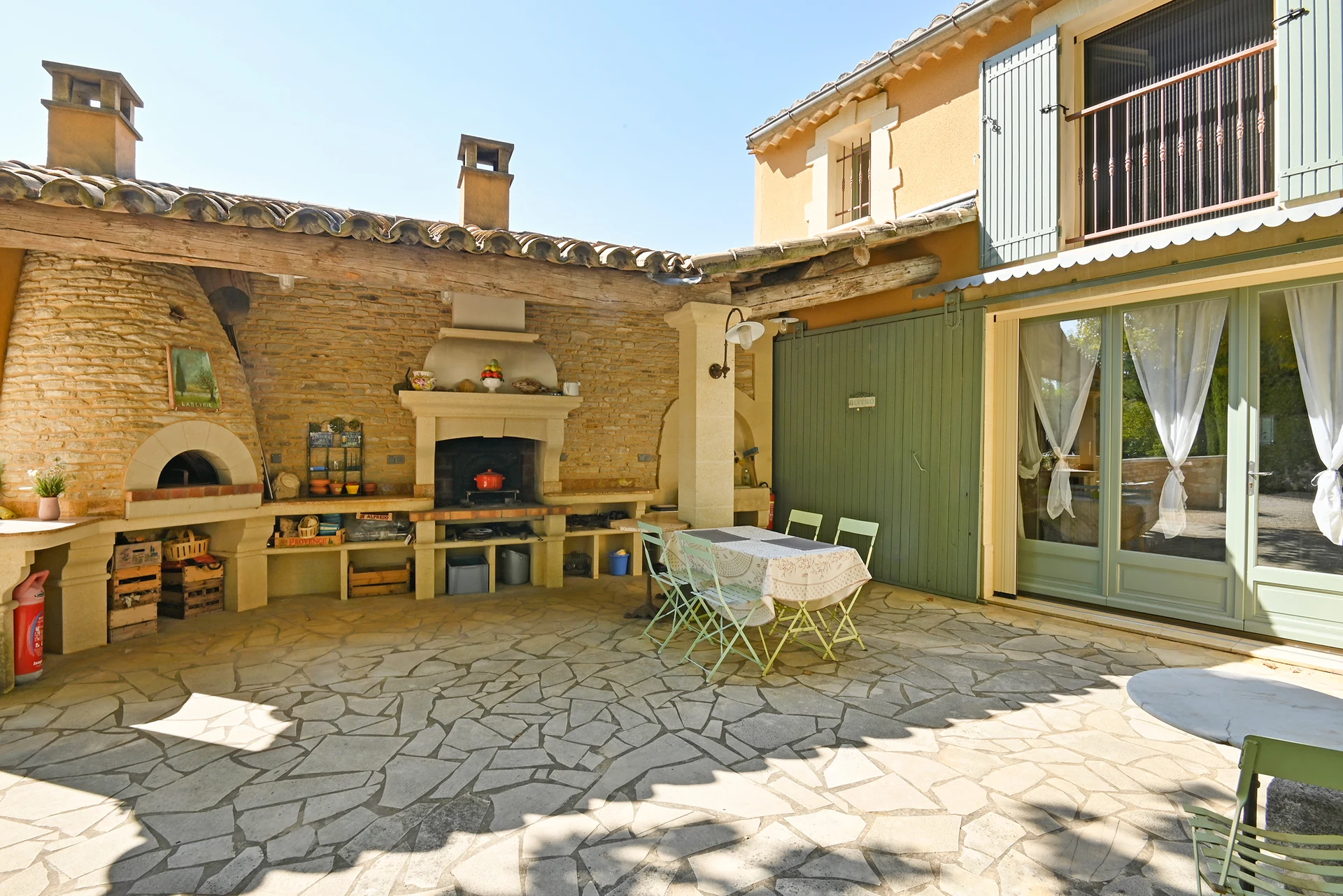 La terrasse privée du Coin rétro